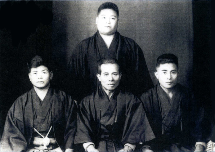 Left to right: Ryuyu Tomoyose (40), Kanbun Uechi (60), Susumu Tamamura (31), Kaei Akamine (29).